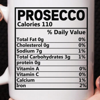 Intra απο ξύλο plywood 3mm-4mm πάχος – Prosecco Nutrition Facts Design Δίασταση  40x30 cm INTRAFABR-104122181 - Image 1