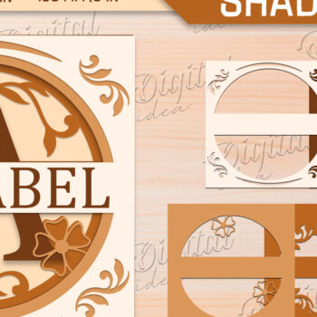 Intra απο ξύλο plywood 3mm-4mm πάχος – Κοπή χαρτιού αλφαβήτου Shadow Box. Γράμμα α Δίασταση  20x20 cm INTRAFABR-85704496 - Image 1