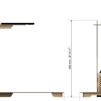 Intra απο ξύλο plywood 3mm-4mm πάχος – ΣΤΑΘΕΙΤΕ για να ΧΡΗΣΙΜΟΠΟΙΗΣΕΤΕ ΤΟ ΚΙΝΗΤΟ ΣΑΣ ΣΑΝ ΣΑΡΩΤΗ Δίασταση  20x20 cm INTRAFABR-107879610 - Image 1