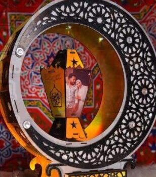 Intra απο ξύλο plywood 3mm-4mm πάχος – Ραμαζάνι Φανού με Ημισέληνο και Συρτάρι 30x35 cm INTRAVECTRY-MY543305 - Image 2