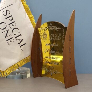 Intra απο ξύλο plywood 3mm-4mm πάχος – Τρόπαιο Καλύτερης Απόδοσης Ακρυλικό και Ξύλο 45x50 cm INTRAVECTRY-MY544696 - Image 1