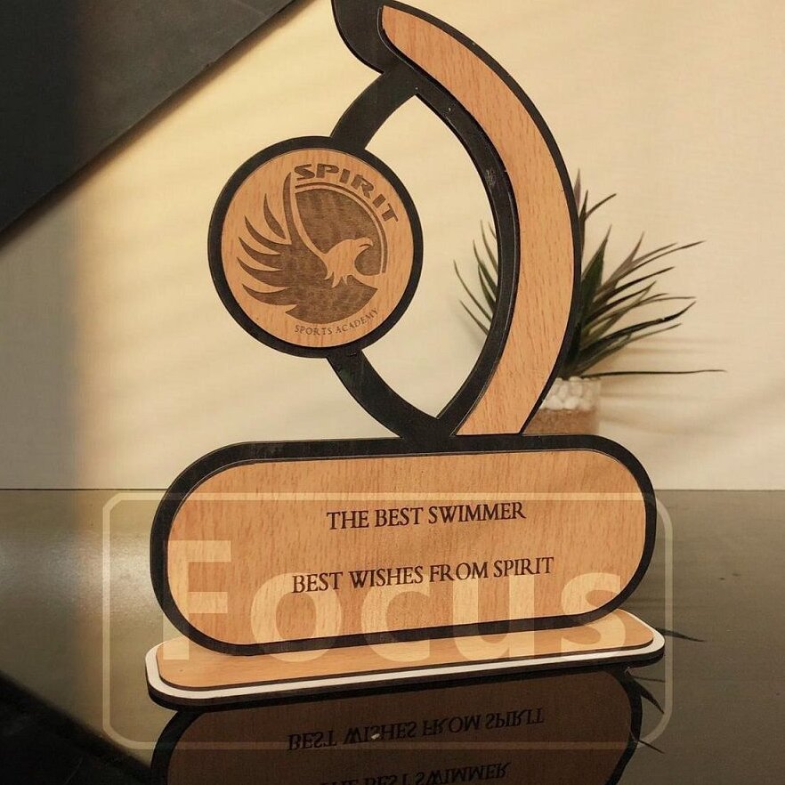 Intra απο ξύλο plywood 3mm-4mm πάχος – Ξύλινο τρόπαιο σπορ 25x25 cm INTRAVECTRY-MY542224