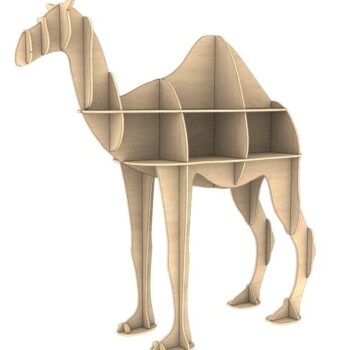 Intra απο ξύλο plywood 3mm-4mm πάχος – Ξύλινη Βιβλιοθήκη Camel με ανοιχτούς κύβους και ράφια 10x10 cm INTRAVECTRY-MY543693 - Image 3