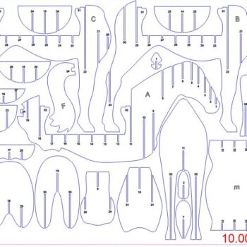 Intra απο ξύλο plywood 3mm-4mm πάχος – Βιβλιοθήκη Horse Βοηθητικό Τραπέζι για το σπίτι 25x25 cm INTRAVECTRY-MY542460 - Image 5