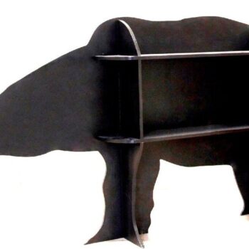 Intra απο ξύλο plywood 3mm-4mm πάχος – Ντουλάπι αποθήκευσης ραφιών Bear 40x45 cm INTRAVECTRY-MY545109 - Image 2