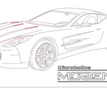 Intra απο ξύλο plywood 3mm-4mm πάχος – Λάμπα LED Aston Martin One 77 Car 3D Acrylic 45x50 cm INTRAVECTRY-MY557894 - Image 2
