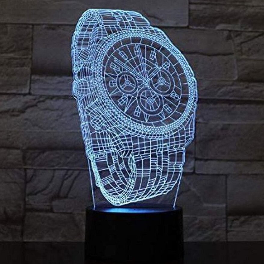 Intra απο ξύλο plywood 3mm-4mm πάχος – Επώνυμο Αφηρημένο ρολόι καρπού 3D Illusion Lamp Engraving File 35x40 cm INTRAVECTRY-MY558257