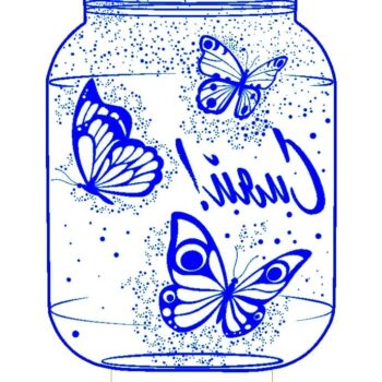 Intra απο ξύλο plywood 3mm-4mm πάχος – ξύλο χαρακτικής λέιζερ 3D Illusion Lamp Butterfly in Jar 40x45 cm INTRAVECTRY-MY542263 - Image 2