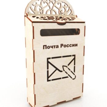 Intra απο ξύλο plywood 3mm-4mm πάχος – Επιτοίχιο Ξύλινο Ταχυδρομικό Κουτί 45x50 cm INTRAVECTRY-MY552994 - Image 1