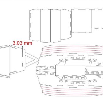 Intra απο ξύλο plywood 3mm-4mm πάχος – Σετ μοντέλου ξύλινου ιστιοφόρου 30x30 cm INTRAVECTRY-MY542286 - Image 2