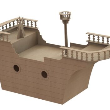 Intra απο ξύλο plywood 3mm-4mm πάχος – Τραπεζάκι σαλονιού σε σχήμα Ξύλινο σκάφος 30x30 cm INTRAVECTRY-MY542348 - Image 1