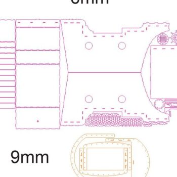 Intra απο ξύλο plywood 3mm-4mm πάχος – Τραπεζάκι σαλονιού σε σχήμα Ξύλινο σκάφος 30x30 cm INTRAVECTRY-MY542348 - Image 2