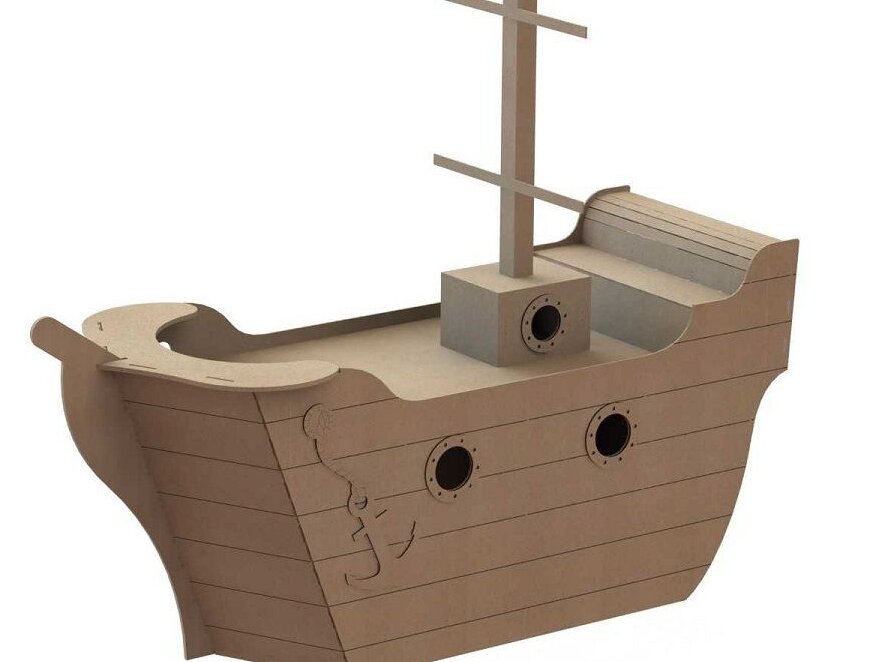 Intra απο ξύλο plywood 3mm-4mm πάχος – Ξύλινο Τραπέζι Βάρκας 45x50 cm INTRAVECTRY-MY542291