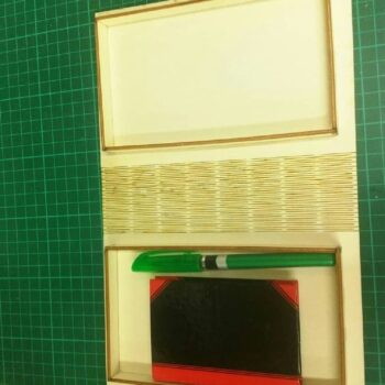 Intra απο ξύλο plywood 3mm-4mm πάχος – Κουτί βιβλίων Living Hinge 45x50 cm INTRAVECTRY-MY542521 - Image 2