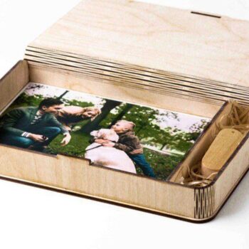 Intra απο ξύλο plywood 3mm-4mm πάχος – Άλμπουμ και κουτί USB 35x40 cm INTRAVECTRY-MY553026 - Image 1