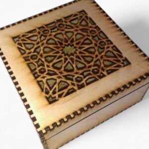 Intra απο ξύλο plywood 3mm-4mm πάχος – Ξύλινο τετράγωνο κουτί αποθήκευσης με καπάκι 30x30 cm INTRAVECTRY-MY542534