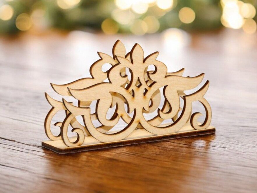 Intra απο ξύλο plywood 3mm-4mm πάχος – Διακοσμητική θήκη χαρτοπετσέτας Διακοσμητικό για τραπέζι 30x30 cm INTRAVECTRY-MY543432