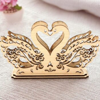 Intra απο ξύλο plywood 3mm-4mm πάχος – Θήκη για χαρτοπετσέτα κύκνου 30x30 cm INTRAVECTRY-MY542834 - Image 1