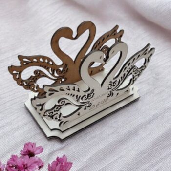 Intra απο ξύλο plywood 3mm-4mm πάχος – Θήκη για χαρτοπετσέτα κύκνου 30x30 cm INTRAVECTRY-MY542834 - Image 2