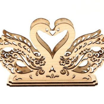 Intra απο ξύλο plywood 3mm-4mm πάχος – Θήκη για χαρτοπετσέτα κύκνου 30x30 cm INTRAVECTRY-MY542834 - Image 3