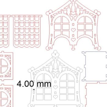 Intra απο ξύλο plywood 3mm-4mm πάχος – Τσάι Τσάι Caddy 15x15 cm INTRAVECTRY-MY553651 - Image 4