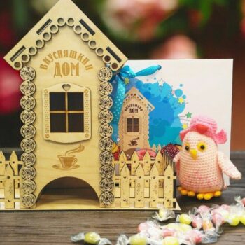 Intra απο ξύλο plywood 3mm-4mm πάχος – Ξύλινο τσαγιέρα 12x15 cm INTRAVECTRY-MY557655 - Image 1