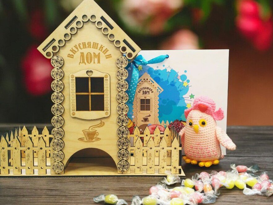 Intra απο ξύλο plywood 3mm-4mm πάχος – Ξύλινο τσαγιέρα 25x25 cm INTRAVECTRY-MY553663