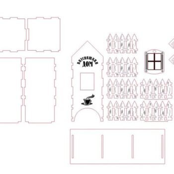 Intra απο ξύλο plywood 3mm-4mm πάχος – Ξύλινο τσαγιέρα 12x15 cm INTRAVECTRY-MY557655 - Image 4