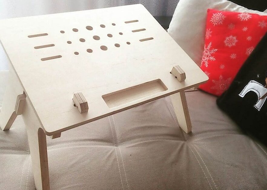 Intra απο ξύλο plywood 3mm-4mm πάχος – Ξύλινο Γραφείο Laptop για Κρεβάτι 15x20 cm INTRAVECTRY-MY543815