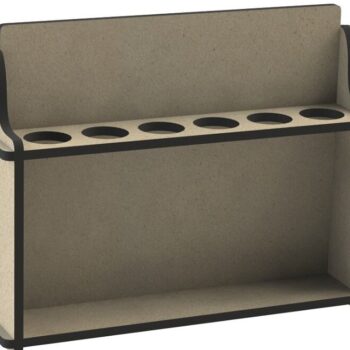 Intra απο ξύλο plywood 3mm-4mm πάχος – Ξύλινο Spice Caddy 40x40 cm INTRAVECTRY-MY543274 - Image 1