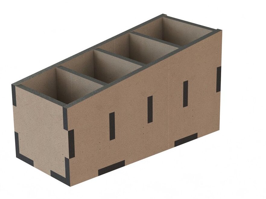 Intra απο ξύλο plywood 3mm-4mm πάχος – Βάση τηλεχειριστηρίου για τραπέζι 40x40 cm INTRAVECTRY-MY546450