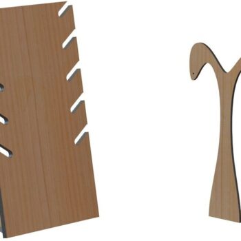 Intra απο ξύλο plywood 3mm-4mm πάχος – Κολιέ Σκουλαρίκια Κοσμήματα Βάση επίδειξης 12x15 cm INTRAVECTRY-MY542340 - Image 1