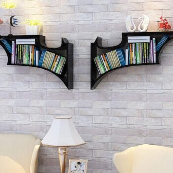 Intra απο ξύλο plywood 3mm-4mm πάχος – Ράφι με λογότυπο Batman 25x25 cm INTRAVECTRY-MY542341 - Image 2
