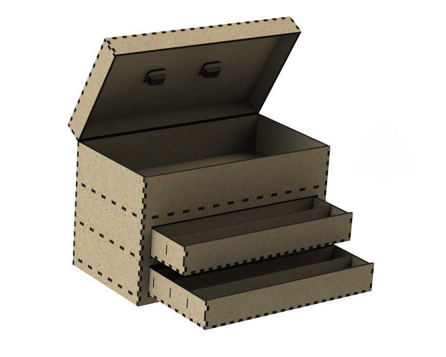 Intra απο ξύλο plywood 3mm-4mm πάχος – Ξύλινη Εργαλειοθήκη 45x50 cm INTRAVECTRY-MY542531