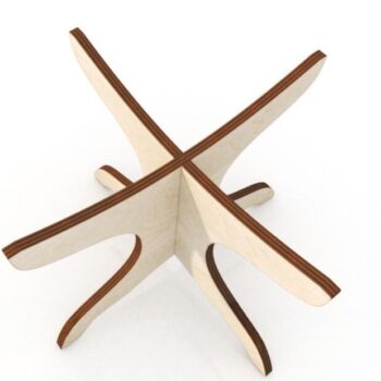 Intra απο ξύλο plywood 3mm-4mm πάχος – Ξύλινο Hot Pot Stand 12x15 cm INTRAVECTRY-MY543277 - Image 2