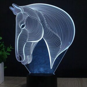 Intra απο ξύλο plywood 3mm-4mm πάχος – ξύλο χαρακτικής λέιζερ για επιτραπέζιο φωτιστικό κεφαλής αλόγου νυχτερινής απεικόνισης 30x30 cm INTRAVECTRY-MY542371