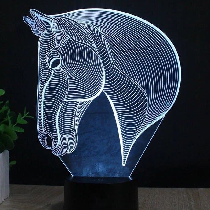 Intra απο ξύλο plywood 3mm-4mm πάχος – ξύλο χαρακτικής λέιζερ για επιτραπέζιο φωτιστικό κεφαλής αλόγου νυχτερινής απεικόνισης 30x30 cm INTRAVECTRY-MY542371