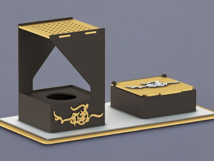 Intra απο ξύλο plywood 3mm-4mm πάχος – Ξύλινο Θυμιατό 12x15 cm INTRAVECTRY-MY542384 INTRAVECTRY-MY542384