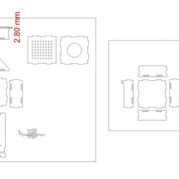 Intra απο ξύλο plywood 3mm-4mm πάχος – Ξύλινο Θυμιατό 10x10 cm INTRAVECTRY-MY545909 - Image 2