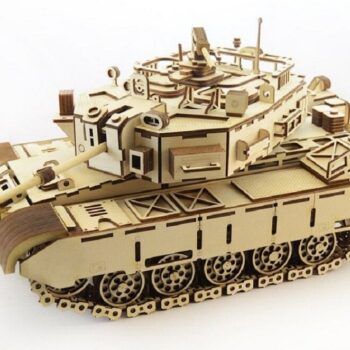 Intra απο ξύλο plywood 3mm-4mm πάχος – Στρατιωτικό 3D ξύλινο μοντέλο τανκ 20x25 cm INTRAVECTRY-MY553624 - Image 1
