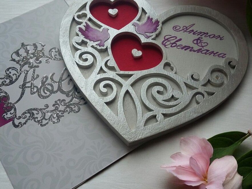 Intra απο ξύλο plywood 3mm-4mm πάχος – Δαχτυλίδι Καρδιά για γάμο 50x60 cm INTRAVECTRY-MY542391 INTRAVECTRY-MY542391