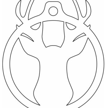 Intra απο ξύλο plywood 3mm-4mm πάχος – Κεφάλι ελαφιού με χριστουγεννιάτικο μπιχλιμπίδι με ελαφοκέρατα 10x10 cm INTRAVECTRY-MY542715 - Image 4