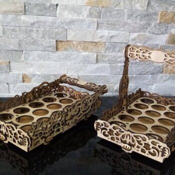 Intra απο ξύλο plywood 3mm-4mm πάχος – Διακοσμητικό καλάθι δώρων για το Πάσχα 20x25 cm INTRAVECTRY-MY553612 - Image 3
