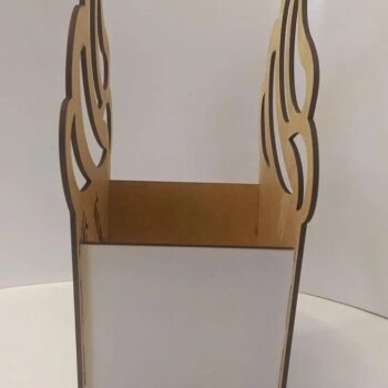 Intra απο ξύλο plywood 3mm-4mm πάχος – Καλάθι λουλουδιών Cupcake 20x20 cm INTRAVECTRY-MY553820 - Image 4