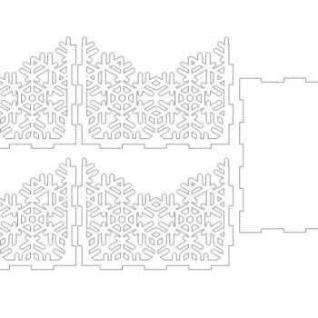 Intra απο ξύλο plywood 3mm-4mm πάχος – Καλάθι θήκης χριστουγεννιάτικων χαρτοπετσετών 10x10 cm INTRAVECTRY-MY553841 - Image 2