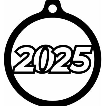 Intra απο ξύλο plywood 3mm-4mm πάχος – Έτος 2025 Διακοσμητικό μπιχλιμπίδι 25x30 cm INTRAVECTRY-MY546471 - Image 3