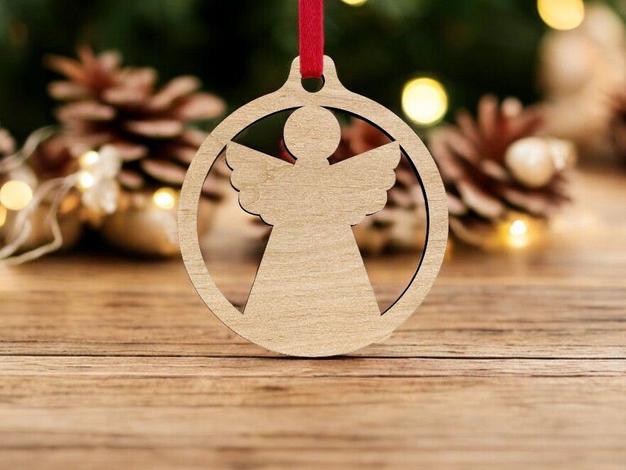 Intra απο ξύλο plywood 3mm-4mm πάχος – Angel Bauble 20x20 cm INTRAVECTRY-MY542787