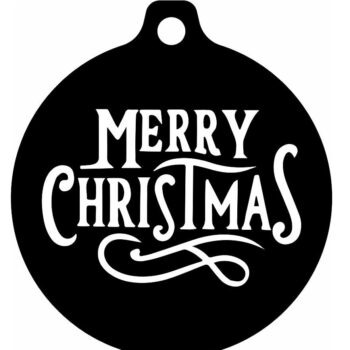 Intra απο ξύλο plywood 3mm-4mm πάχος – Καλά Χριστούγεννα Μπιχλιμπίδι 20x25 cm INTRAVECTRY-MY542659 - Image 3