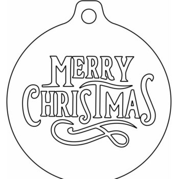 Intra απο ξύλο plywood 3mm-4mm πάχος – Καλά Χριστούγεννα Μπιχλιμπίδι 20x25 cm INTRAVECTRY-MY542659 - Image 4