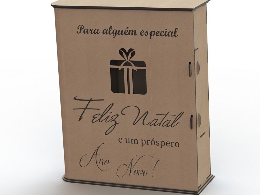 Intra απο ξύλο plywood 3mm-4mm πάχος – Κουτί δώρου κρασιού 25x25 cm INTRAVECTRY-MY544114